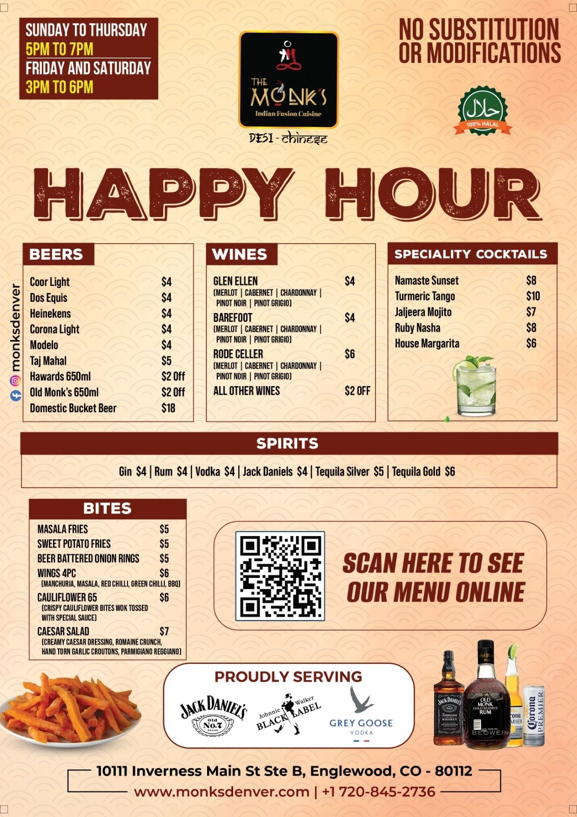Happy Hours Menu Image